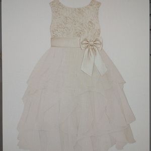 COPY - Candlelight Sequin Rosette Ruffle Dress